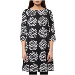 Marimekko Unelma Puketti Tunic Dress Bold Artistic Minimalist Modernist Size 34